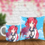 Poduszka i kubek z imieniem prezent dla fana Anime