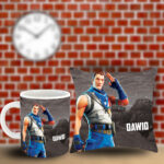 Poduszka i kubek z imieniem prezent dla dziecka z gry Fortnite