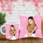 Poduszka i kubek z imieniem prezent dla fana Ariany Grande