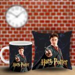 Poduszka i kubek z imieniem prezent dla fana Harrego Pottera