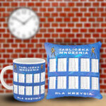 Poduszka i Kubek - Tabliczka mnożenia z imieniem w stylu Fortnite