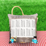 Poduszka - Tabliczka mnożenia w stylu Minecraft