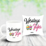 Poduszka i Kubek - Wesołego Jajka! (imię)