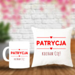 Poduszka i Kubek - [imię] Kocham Cię!