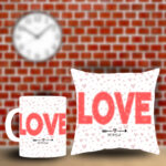 Poduszka i Kubek - LOVE [imię]