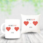 Poduszka i Kubek - Na zawsze razem! [imiona] [data]