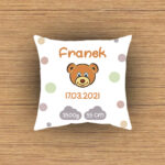 Poduszka z metryczką dla chłopca