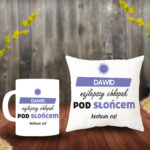 Poduszka i Kubek - [imię] Najlepszy chłopak pod słońcem