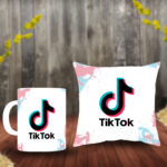 Poduszka i kubek z imieniem prezent dla TikTokerki