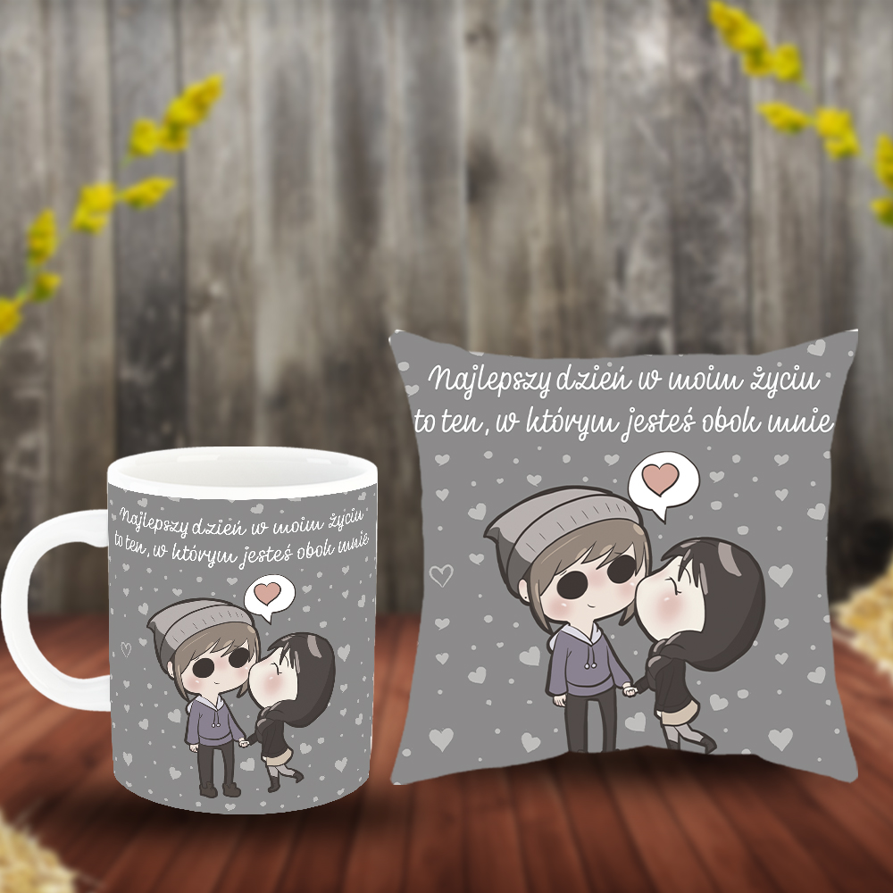 wizualizacja-trzeciaa.jpg Poduszka i Kubek - Najlepszy dzień w moim życiu to ten w którym jesteś obok mnie - obrazek 1
