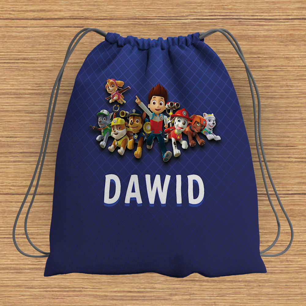 psi patrol-www Worek do szkoły na WF, strój do ćwiczeń - Psi Patrol - obrazek 1