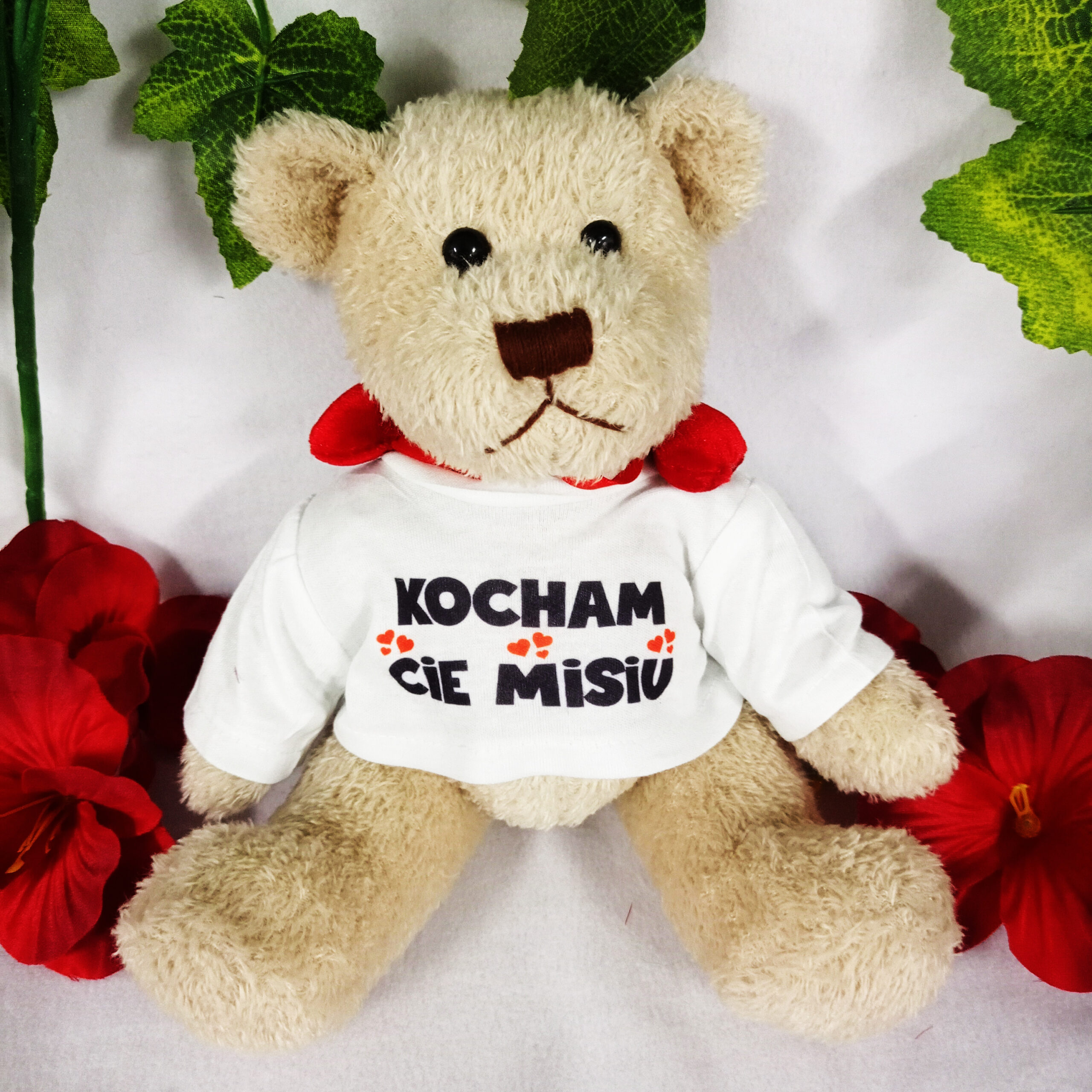 FB_ZDJ_MIŚ Personalizowany miś z dowolnym napisem, nadrukiem - obrazek 1