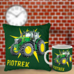 Poduszka i kubek z imieniem prezent dla fana Traktorów