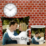 Poduszka i kubek z własnym zdjęciem oraz napisem