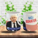 Śmieszny kubek z prezesem Jarosławem Kaczyńskim