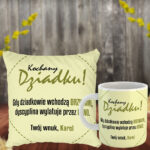 Prezent dla Dziadka poduszka i kubek z śmiesznym napisem