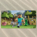 Ręcznik plażowy dla dziecka z gry Minecraft