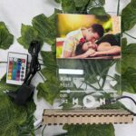 Personalizowane świecące kolorowe Szkiełko Spotify z piosenką oraz zdjęciem