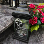 Personalizowany znicz z podpisem dla Dziadka - Zniknąłeś mi z oczu...