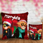 Poduszka i kubek świąteczny prezent dla fana bajki Miracullum