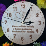 Personalizowany zegar dla ukochanej osoby z dowolnym napisem - obrazek 2