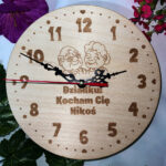 Personalizowany zegar na dzień babci i dziadka z napisem - obrazek 3