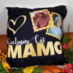 Personalizowana poduszka z zdjęciami prezent na dzień mamy