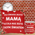 Poduszka i kubek prezent dla mamy na dzień mamy