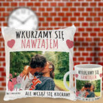 Personalizowany prezent zestaw na walentynki z zdjęciem i imionami