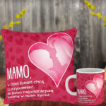 Poduszka i kubek prezent dla mamy na dzień kobiet
