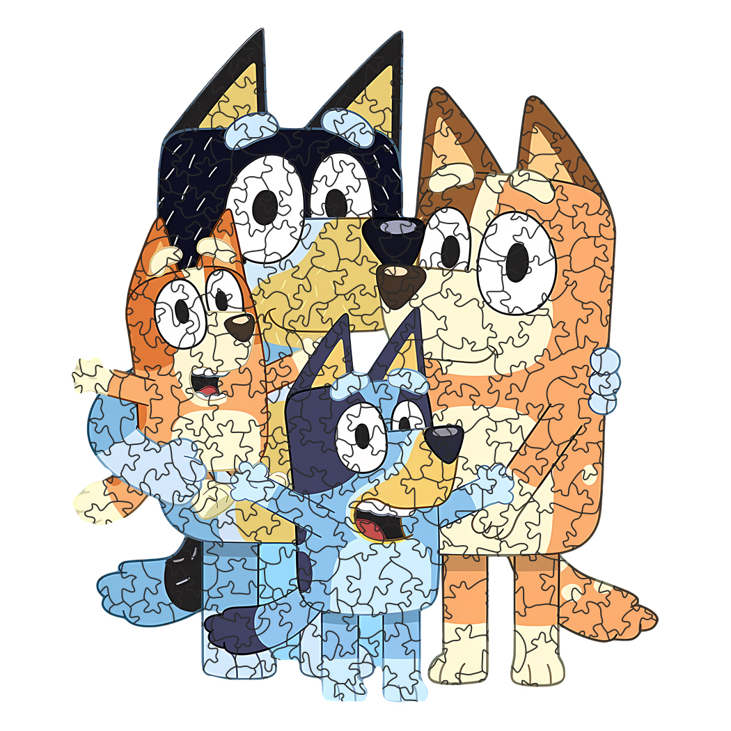 bluey-blue-puzzle Puzzle w kształcie Bluey Blue niestandardowe kształty - obrazek 1