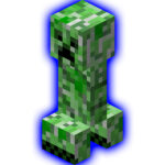 Lampka nocna w kształcie Creeper Minecraft świecąca na różne kolory