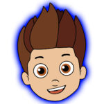 Lampka nocna w kształcie Rydera Psi Patrol świecąca na różne kolory