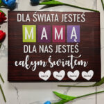 Obraz na płótnie z personalizowanym nadrukiem prezent na Dzień Mamy
