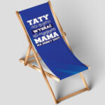 Drewniany leżak z nadrukiem prezent na Dzień Ojca