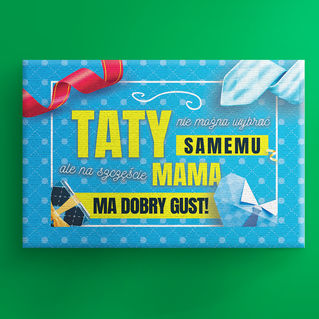 obraz-na-dzien-ojca-2 Obraz na płótnie z nadrukiem prezent na Dzień Ojca - obrazek 1