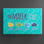 Obraz na płótnie z nadrukiem personalizowanym prezent na Dzień Ojca