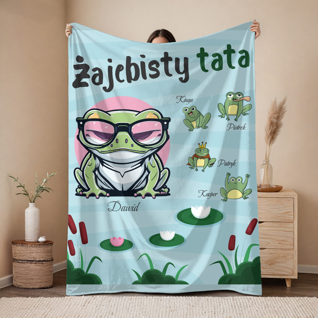 uroczy-koc-na-dzien-ojca-3 Personalizowany uroczy koc z nadrukiem na Dzień Ojca - obrazek 1