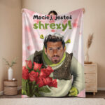 Personalizowany śmieszny koc dla Chłopaka z twarzą i imieniem