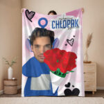 Personalizowany śmieszny koc dla Chłopaka z Teletubisiem i jego twarzą