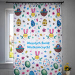 Wielkanocna zasłona dekoracyjna – „Wesołych Świąt Wielkanocnych”