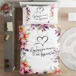 Komplet Pościeli "Najlepsza Mama na świecie" – piękny prezent dla mamy